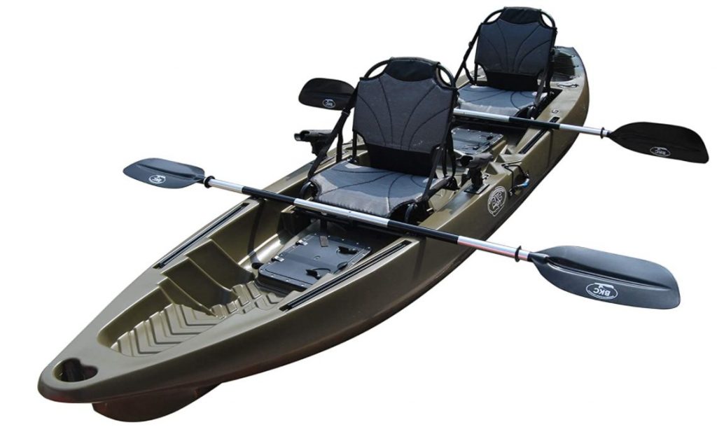 BKC TK122U 12′ 6″ Tandem 2 or 3 Person SIt On Top Fishing Kayak