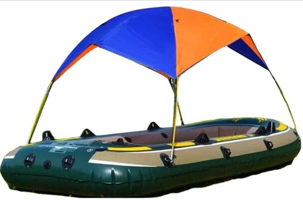 Inflatable Kayak Awning Canopy, Folding Inflatables Boat Awning Top Cover Canopy