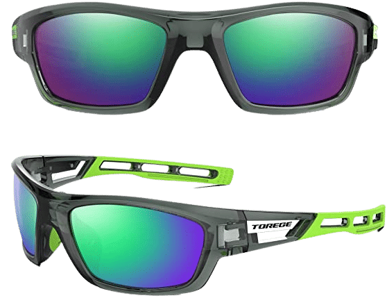 TOREGE Polarized Sports Sunglasses for Man and Women