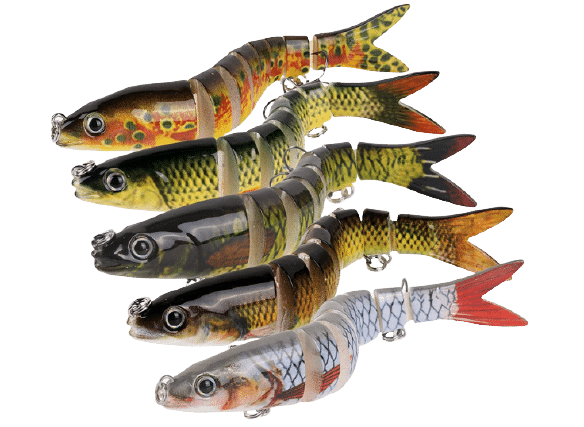 AOLVO 5Pcs Bass Fishing Lures Set 2022