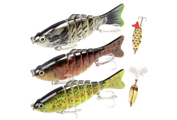 Fishing Lures for Bass 3.9 inch 7 Segment Multi Jointed